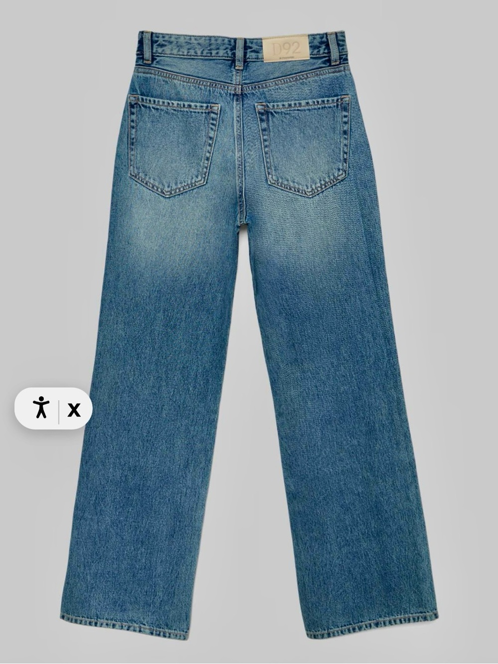 NWOT stradivarius Light Blue Wide-Leg Jeans - Picture 14 of 16